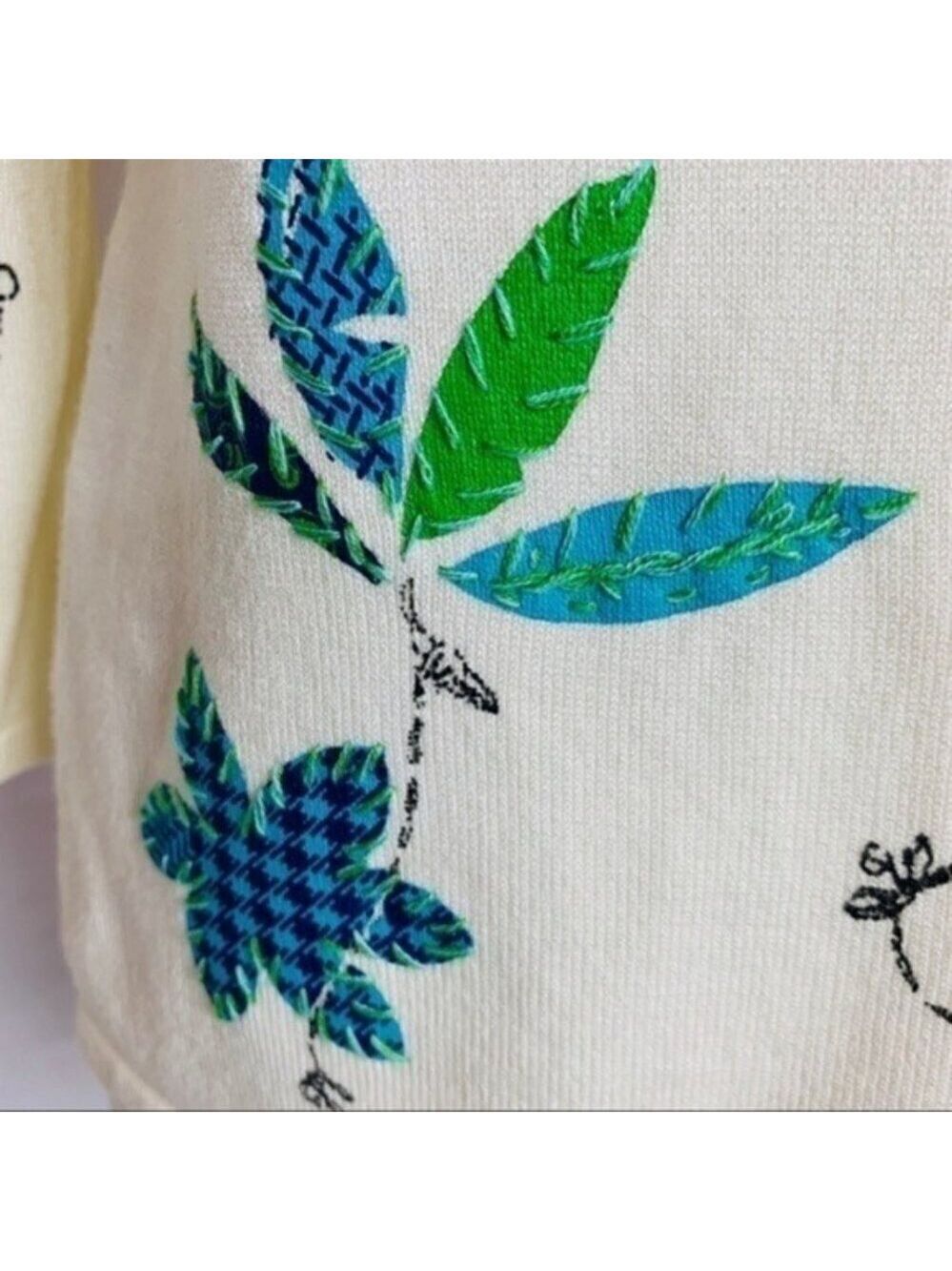 Vintage MIRASOL Embroidered Applique Top Small - Picture 4 of 7